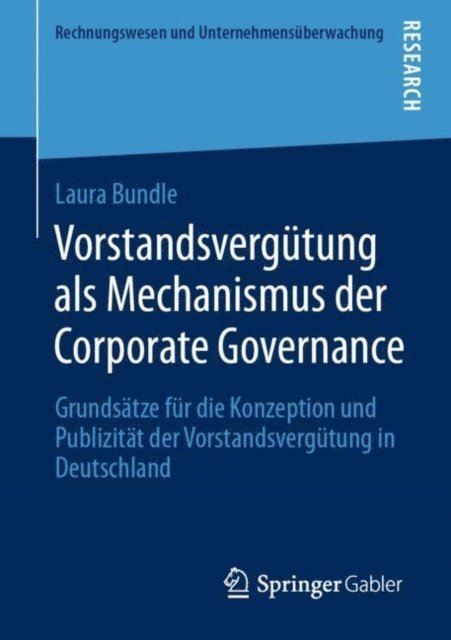 Laura Bundle - Vorstandsvergütung als Mechanismus der Corporate Governance, E-bok