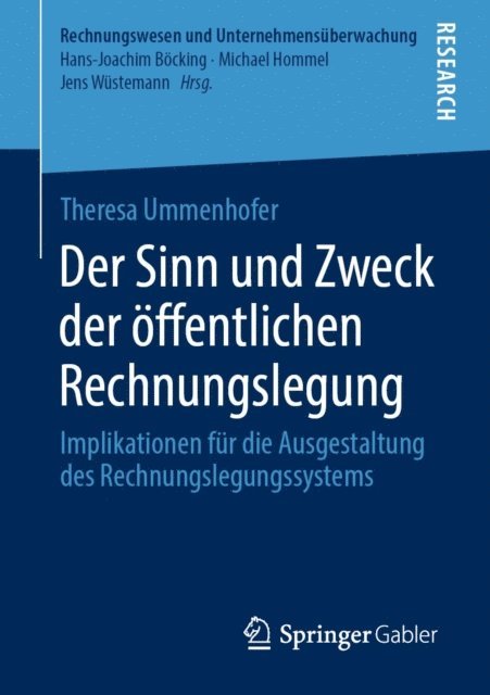 Theresa Ummenhofer - Der Sinn und Zweck der öffentlichen Rechnungslegung, E-bok