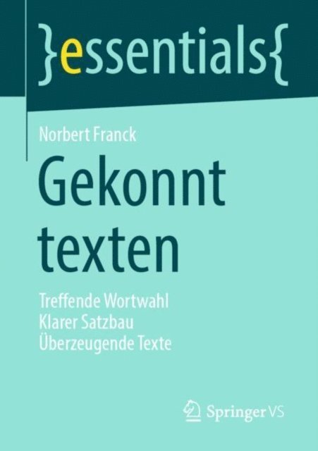Norbert Franck - Gekonnt texten, E-bok. Tillgänglighet: Lägg i varukorg