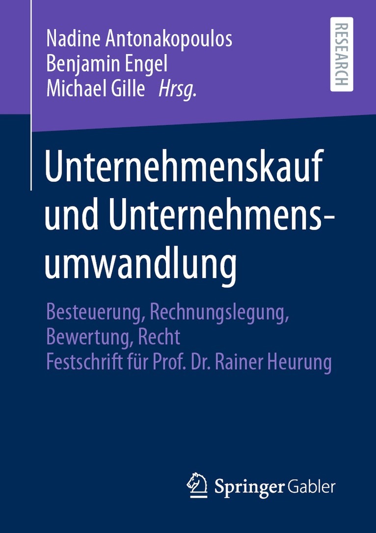 Nadine Antonakopoulos, Benjamin Engel, Michael Gille - Unternehmenskauf und Unternehmensumwandlung, Häftad