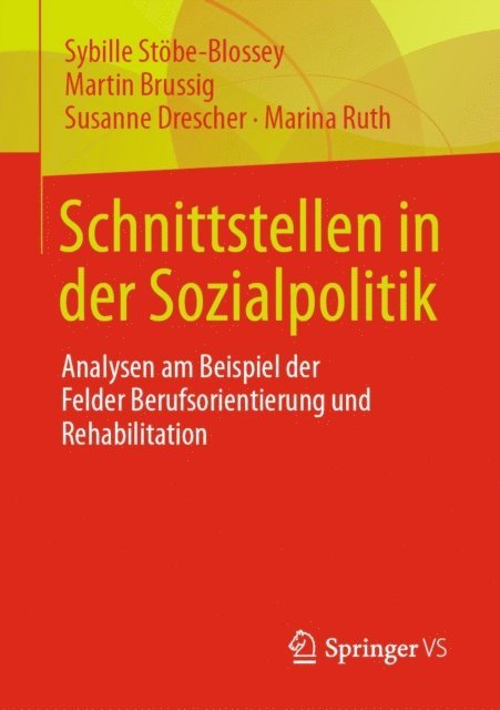 Marina Ruth, Susanne Drescher, Martin Brussig, Sybille Stobe-Blossey - Schnittstellen in der Sozialpolitik, E-bok