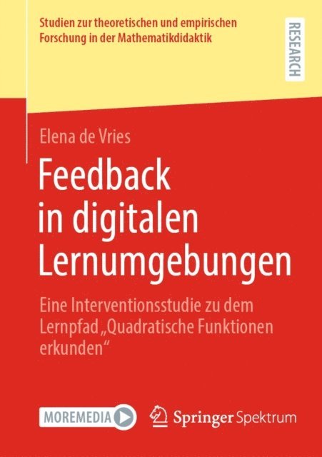Elena de Vries - Feedback in digitalen Lernumgebungen, E-bok