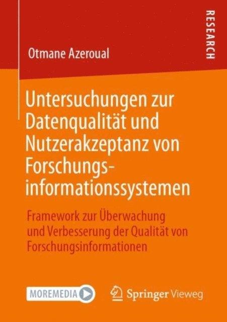Otmane Azeroual - Untersuchungen zur Datenqualität und Nutzerakzeptanz von Forschungsinformationssystemen, E-bok. Tillgänglighet: Lägg i varukorg