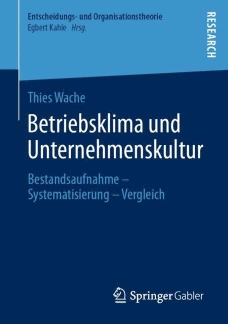 Thies Wache - Betriebsklima und Unternehmenskultur, E-bok