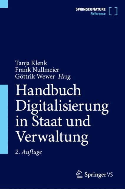 Gottrik Wewer, Frank Nullmeier, Tanja Klenk - Handbuch Digitalisierung in Staat und Verwaltung, E-bok