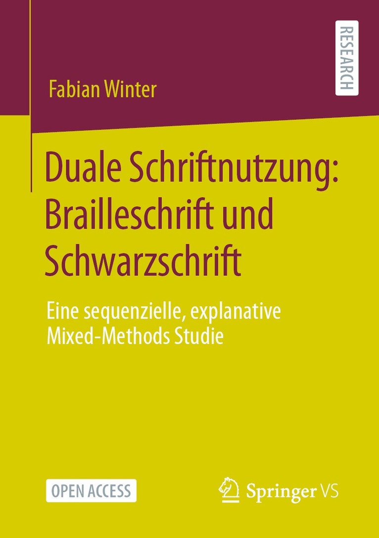 Fabian Winter - Duale Schriftnutzung: Brailleschrift und Schwarzschrift, Häftad