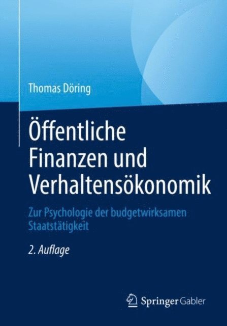 Thomas Doring - Öffentliche Finanzen und Verhaltensökonomik, E-bok