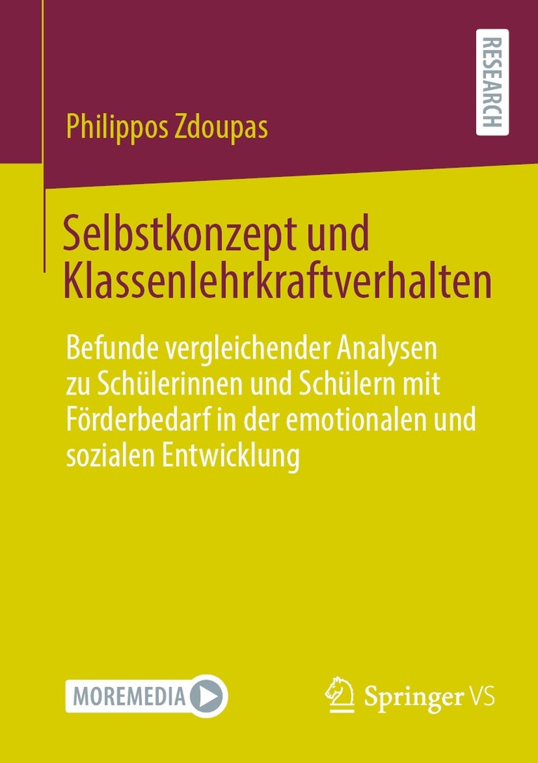 Selbstkonzept und Klassenlehrkraftverhalten