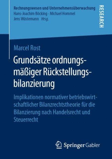 Marcel Rost - Grundsätze ordnungsmäßiger Rückstellungsbilanzierung, E-bok