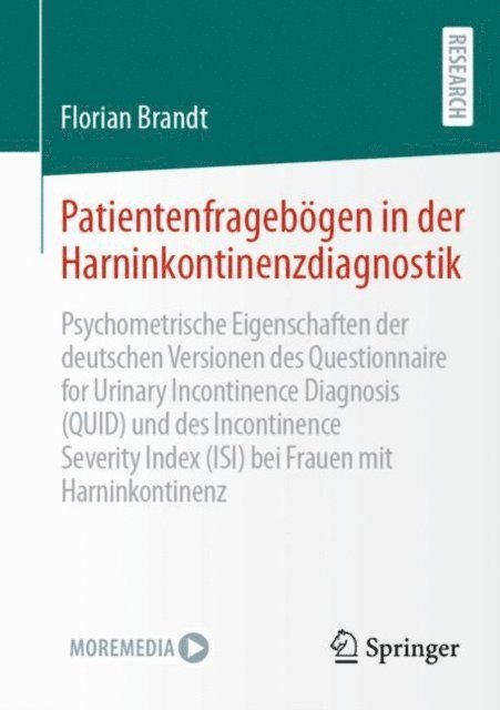 Florian Brandt - Patientenfragebögen in der Harninkontinenzdiagnostik, E-bok