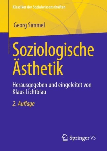 Georg Simmel, Klaus Lichtblau - Soziologische Ästhetik, E-bok