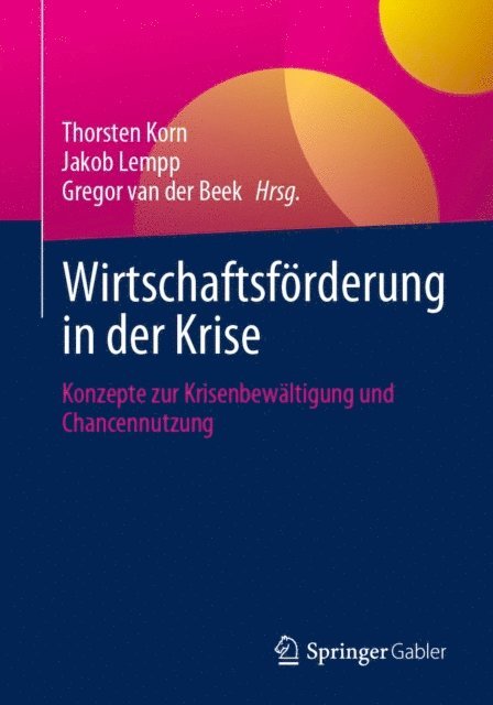 Gregor van der Beek, Jakob Lempp, Thorsten Korn - Wirtschaftsförderung in der Krise, E-bok