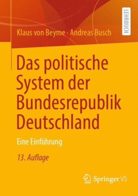 Andreas Busch, Klaus von Beyme - Das politische System der Bundesrepublik Deutschland, E-bok