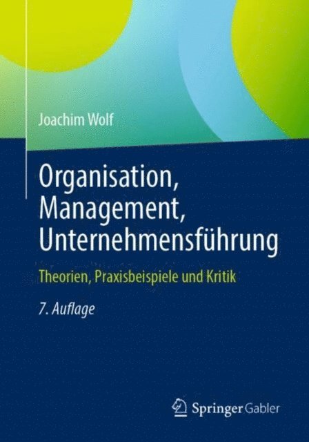 Joachim Wolf - Organisation, Management, Unternehmensführung, E-bok