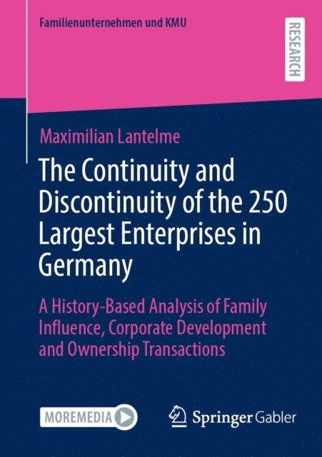 Maximilian Lantelme - Continuity and Discontinuity of the 250 Largest Enterprises in Germany, E-bok