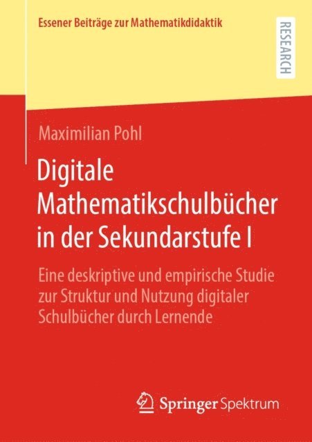 Maximilian Pohl - Digitale Mathematikschulbücher in der Sekundarstufe I, E-bok