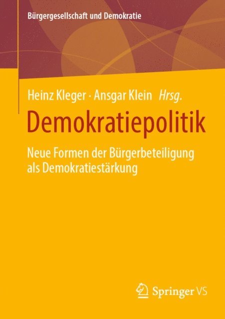 Ansgar Klein, Heinz Kleger - Demokratiepolitik, E-bok