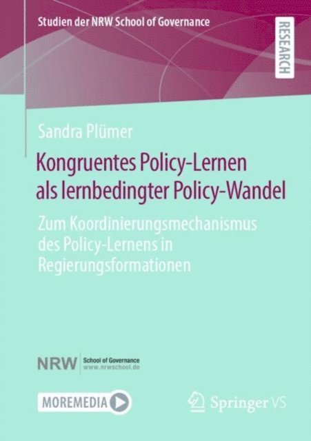Sandra Plumer - Kongruentes Policy-Lernen als lernbedingter Policy-Wandel, E-bok