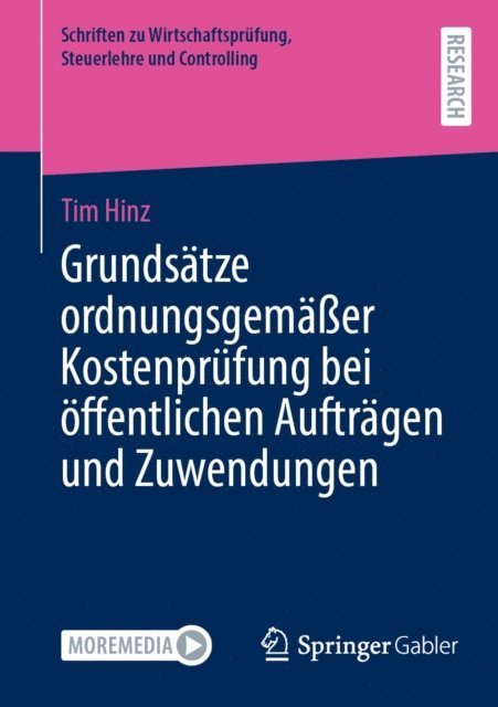 Tim Hinz - Grundsätze ordnungsgemäßer Kostenprüfung bei öffentlichen Aufträgen und Zuwendungen, E-bok