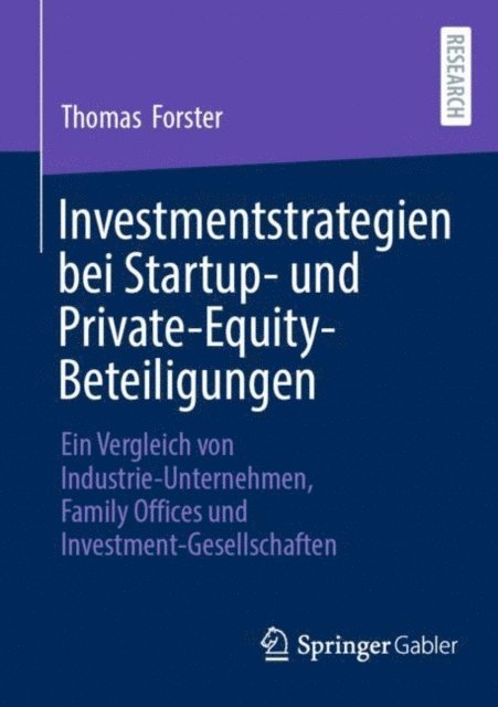 Thomas Forster - Investmentstrategien bei Startup- und Private-Equity-Beteiligungen, E-bok