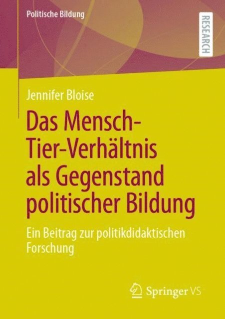 Jennifer Bloise - Das Mensch-Tier-Verhältnis als Gegenstand politischer Bildung, E-bok