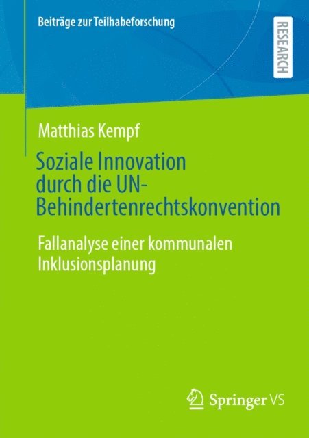 Matthias Kempf - Soziale Innovation durch die UN-Behindertenrechtskonvention, E-bok