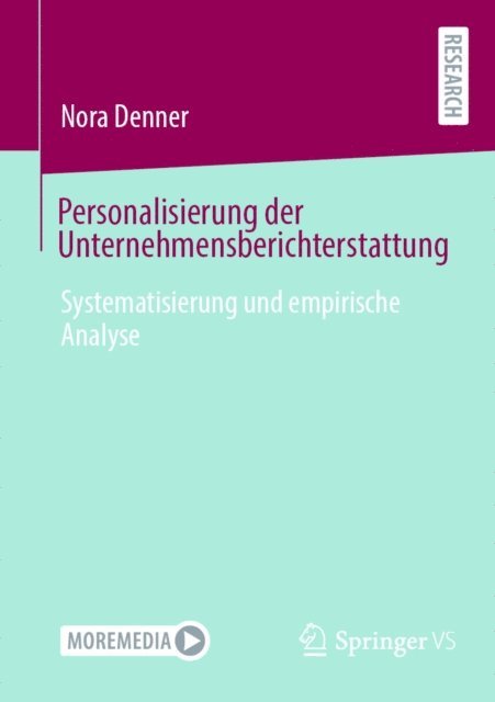 Nora Denner - Personalisierung der Unternehmensberichterstattung, E-bok