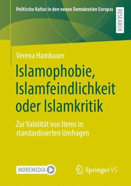 Verena Hambauer - Islamophobie, Islamfeindlichkeit oder Islamkritik, E-bok