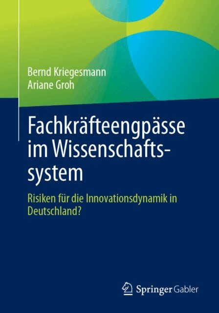 Ariane Groh, Bernd Kriegesmann - Fachkräfteengpässe im Wissenschaftssystem, E-bok