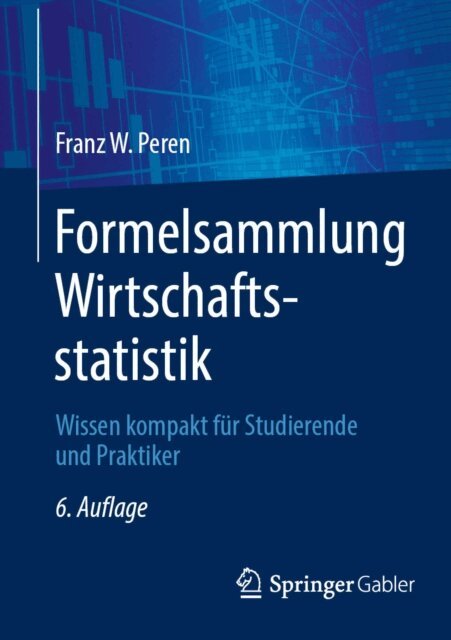 Franz W. Peren - Formelsammlung Wirtschaftsstatistik, E-bok