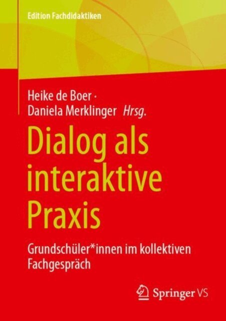 Daniela Merklinger, Heike de Boer - Dialog als interaktive Praxis, E-bok