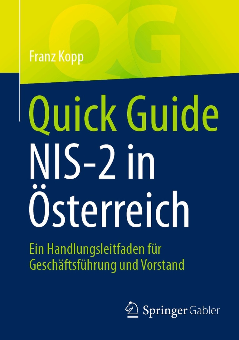 Franz Kopp - Quick Guide NIS-2 in Österreich, Häftad