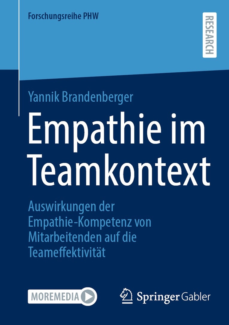Yannik Brandenberger - Empathie im Teamkontext, Häftad