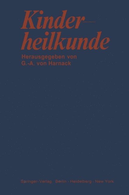 Gustav-A.v. Harnack - Kinderheilkunde, E-bok