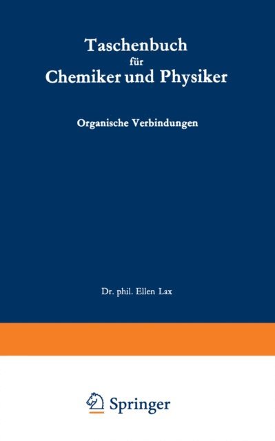 E. Lax - Taschenbuch für Chemiker und Physiker, E-bok