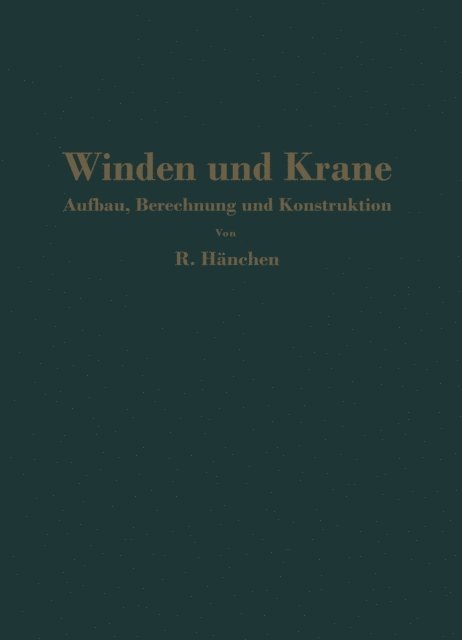 R. Hanchen - Winden und Krane, E-bok