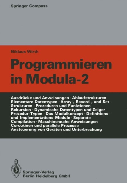 N. Wirth - Programmieren in Modula-2, E-bok. Tillgänglighet: Lägg i varukorg