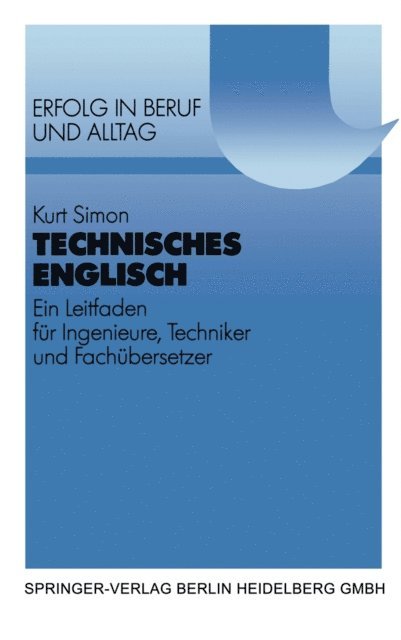 Kurt Simon - Technisches Englisch, E-bok