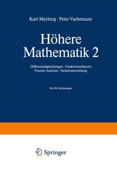 Peter Vachenauer, Kurt Meyberg - Höhere Mathematik 2, E-bok