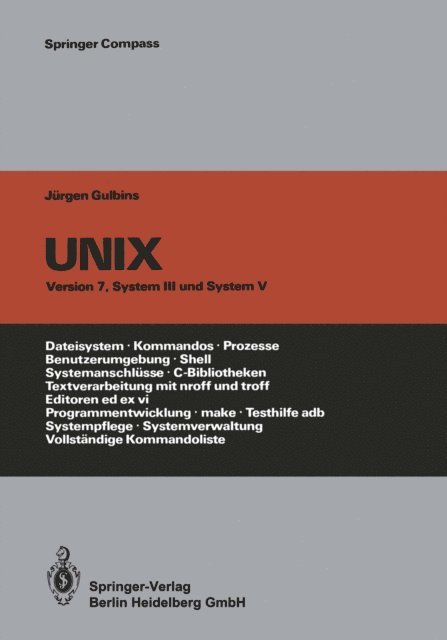 Jurgen Gulbins - UNIX, E-bok