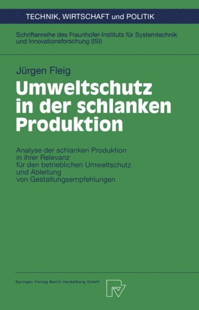 Jurgen Fleig - Umweltschutz in der schlanken Produktion, E-bok
