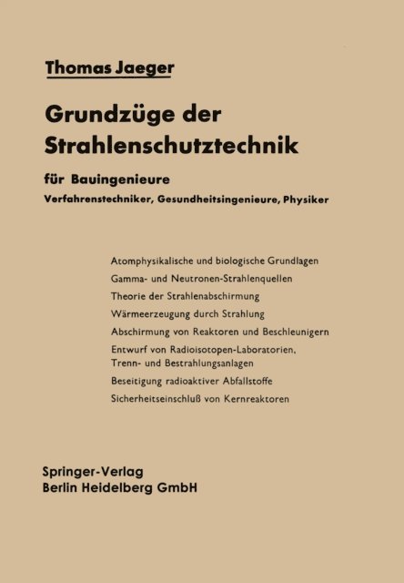 Thomas Jaeger - Grundzüge der Strahlenschutztechnik, E-bok