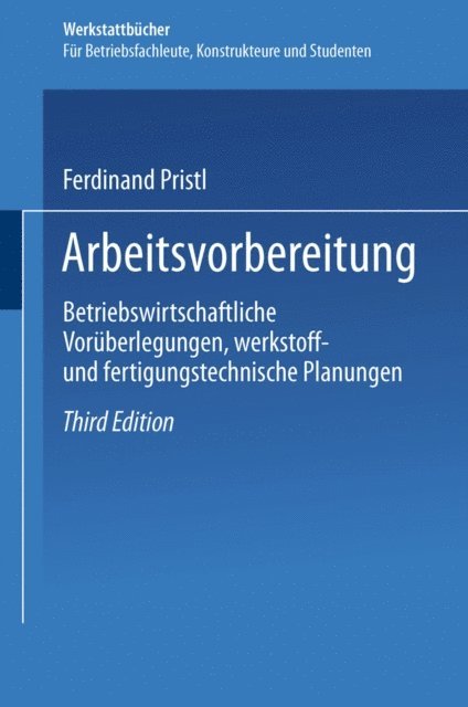 F. Pristl - Arbeitsvorbereitung, E-bok