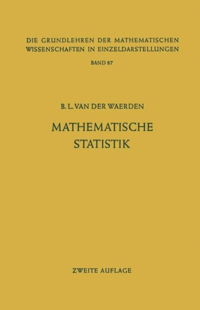 Bartel L. van der Waerden - Mathematische Statistik, E-bok. Tillgänglighet: Lägg i varukorg