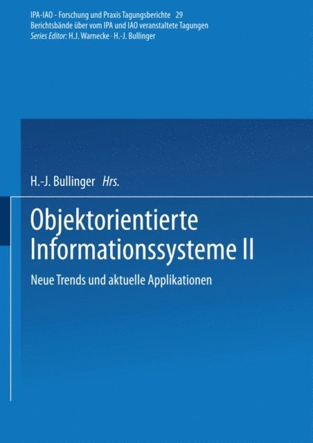 H.-J. Bullinger - Objektorientierte Informationssysteme II, E-bok
