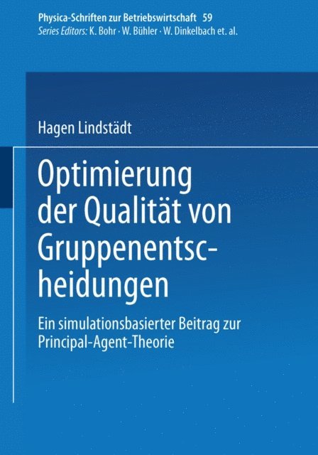 Hagen Lindstadt - Optimierung der Qualität von Gruppenentscheidungen, E-bok