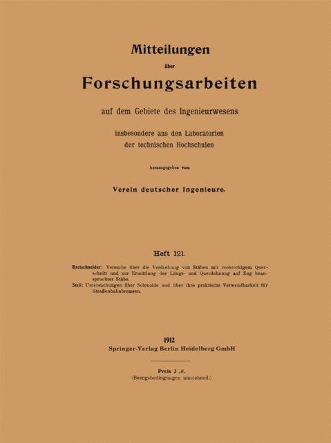 E. Steil, Otto Bretschneider - Mitteilungen über Forschungsarbeiten, E-bok