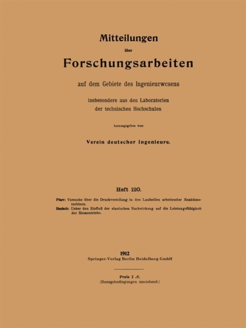 Rudolf Skutsch, Adolf Pfarr - Mitteilungen über Forschungsarbeiten auf dem Gebiete des Ingenieurwesens, E-bok