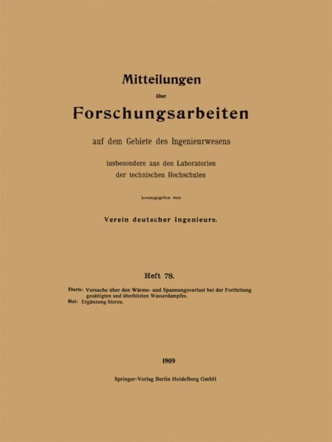Verein Deutscher Ingenieure - Mitteilungen über Forschungsarbeiten auf dem Gebiete des Ingenieurwesens, E-bok