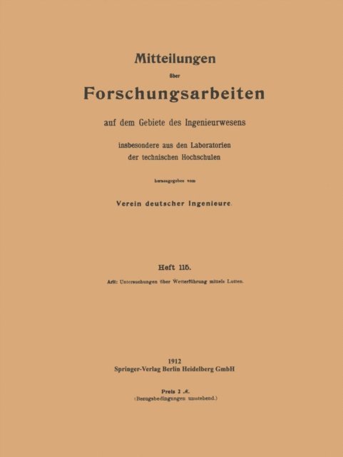 Willy Arlt - Mitteilungen über Forschungsarbeiten, E-bok